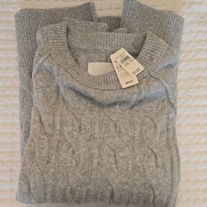 Aerie Heather Gray Ribbed Knit Top